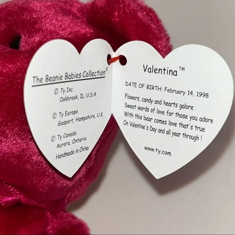 Ty Valentina Beanie Baby Bear‎ - Picture 5 of 9